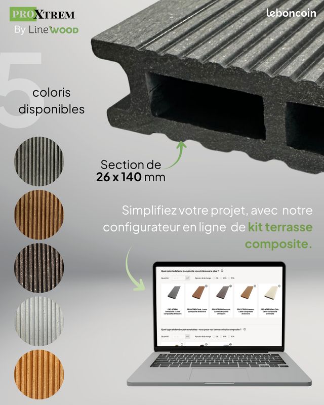 đ„ Toulouse >>Terrasse composite PRO XTREM â Prix exceptionnel (image 2)