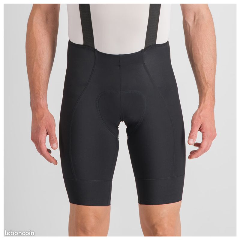 Cuissard à Bretelles Epix – Une Pièce Homme – Rembourré – Noir – Taille L – Vélo