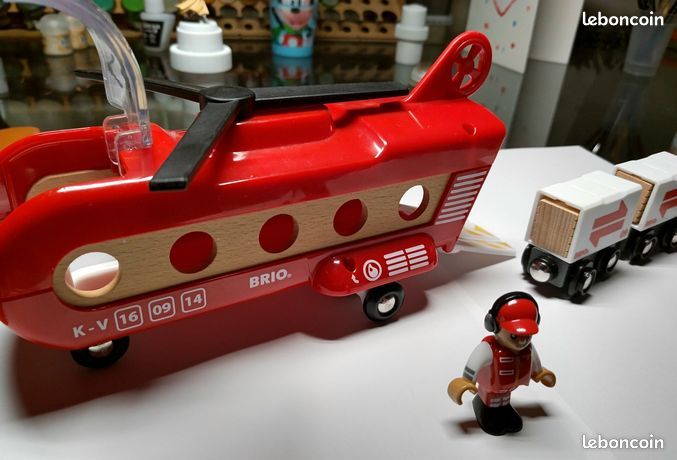 INTROUVABLE SET DE Transport Barge Cargo n.33385 de Brio.Vintage 1987.A
