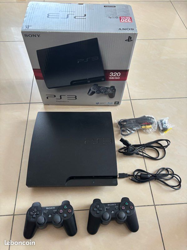 Playstation 3 Ps3 Super Slim + 10 Jogos + 1 Controles - Faz a Boa