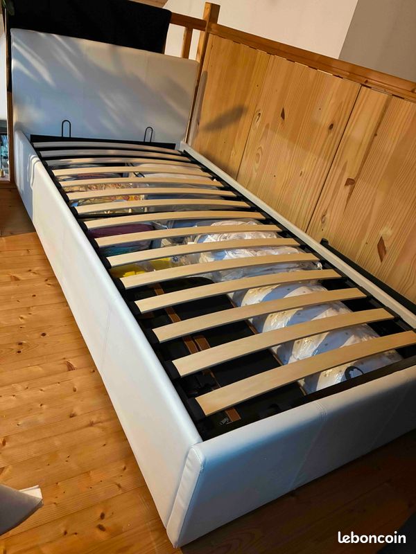 Lit coffre 90x190 blanc (image 3)