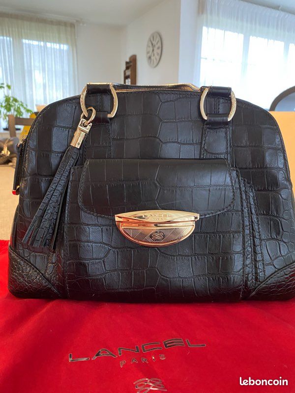 Crocodile Sac A Main Lancel Adjani MAON BAG LANCEL ADJANI XL