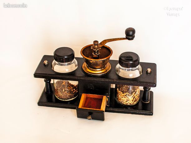 Moulin à poivre manuel Sozen en laiton - 11,9 cm - Portable - Conique - Avec manivelle