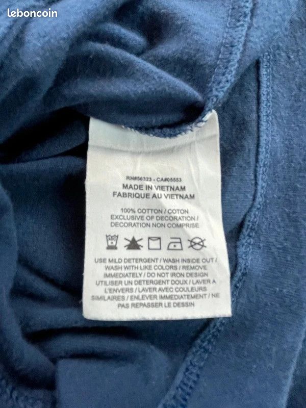 T-shirt Nike bleu imprimé sportwear streetwear classique taille XL homme #0-080 (image 10)