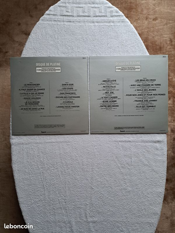 Vinyles johnny hallyday disques de platine (image 4)