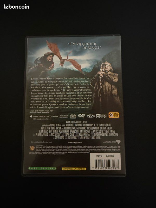 Harry Potter et la coupe de feu DVD (image 2)