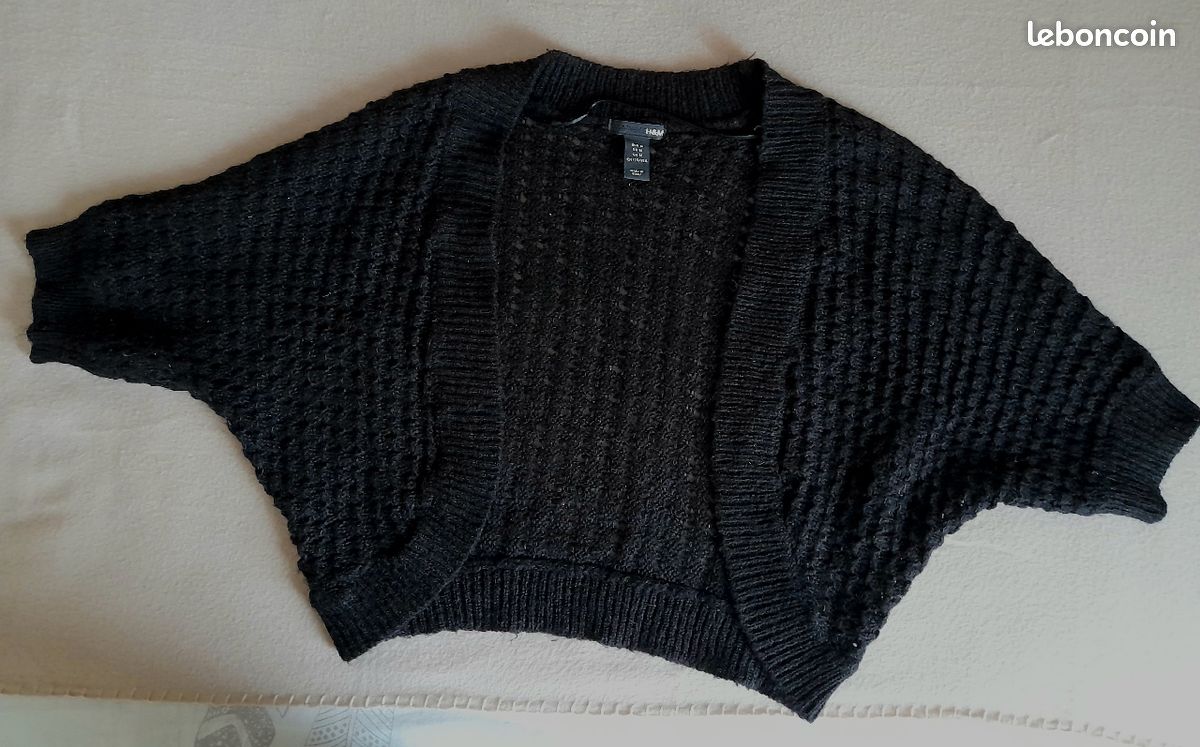 Gilet en maille noir (image 5)
