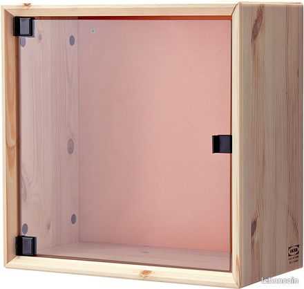 IKEA Vitrine murale model NORNÄS 37x37 pain fond orange/jaune (image 1)