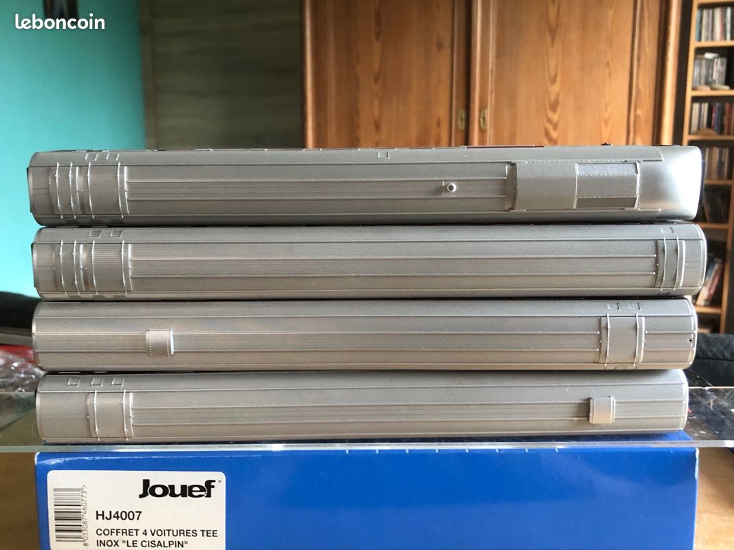 Jouef hj4007 sncf coffret 4 voiture tee inox cisalpin ho (image 8)