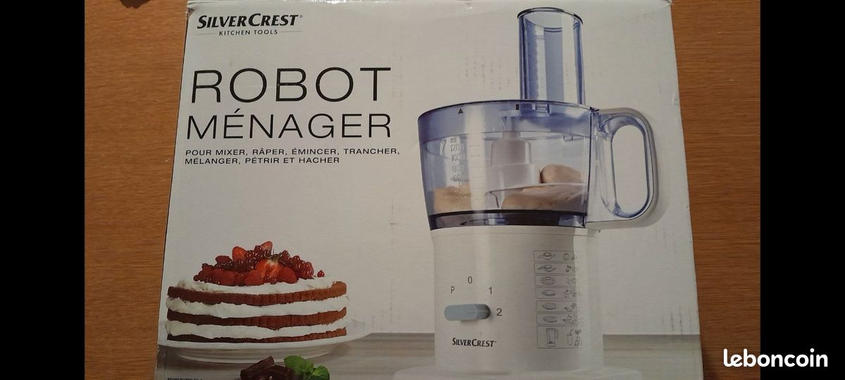 NEUF : Silvercrest , Robot ménager pour mixer, raper, émincer, trancher, mélanger, pétrir et hacher (image 1)