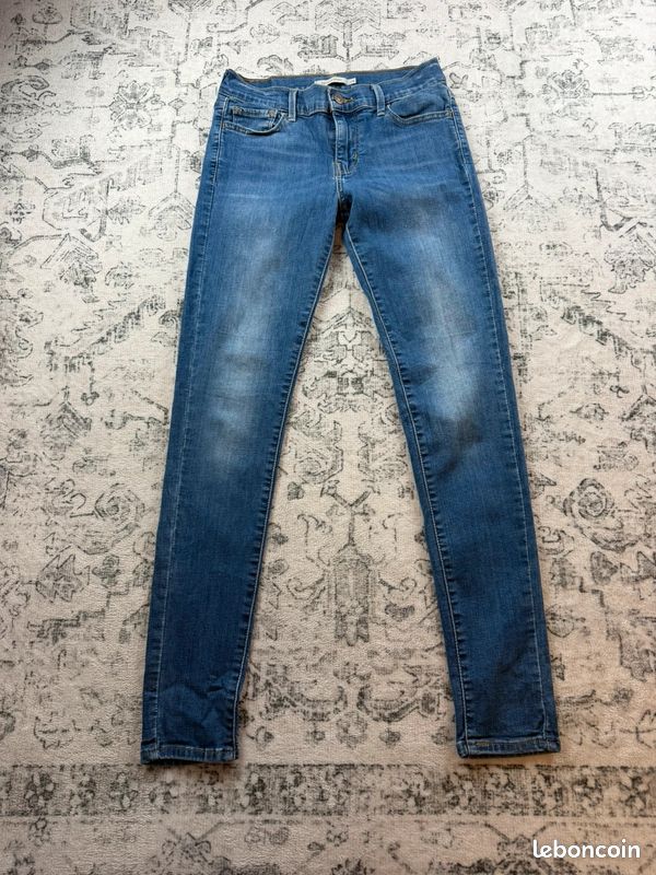 Jean Lévis Bleu Supper Skinny W28 L30 FR38 Femme #0032 (image 2)