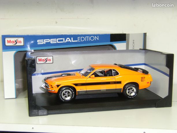 Voiture miniature FORD MUSTANG MACH 1 1970 ORANGE - Collection