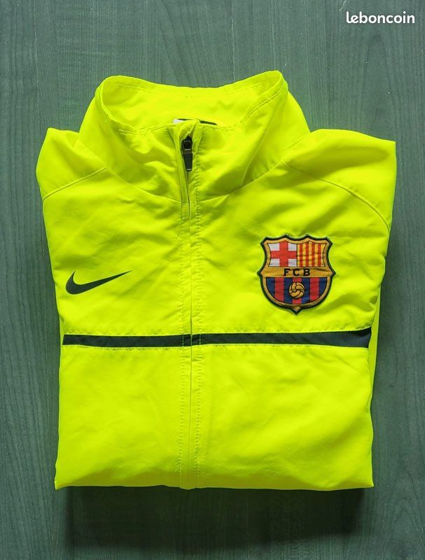 Veste survêtement Nike FC Barcelone jaune fluo Vêtements