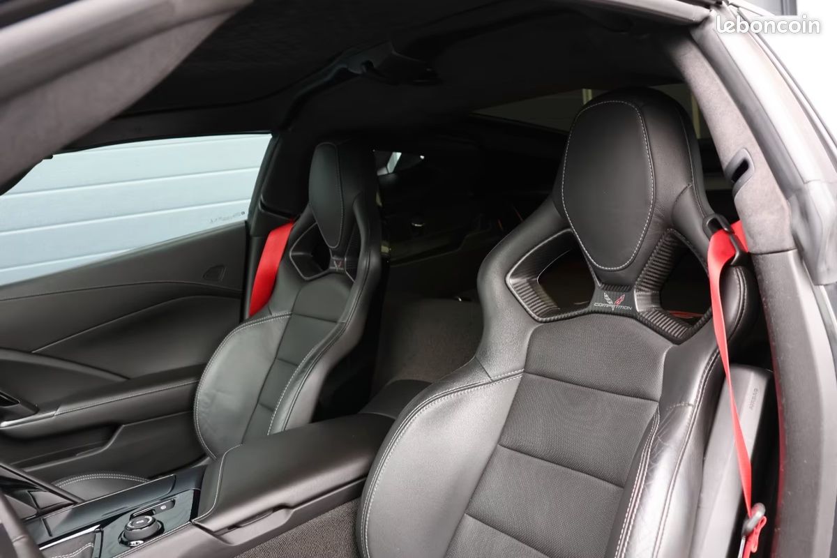 CORVETTE C7 Z06 6.2 V8 659 ch – HUD – Bose – Caméra 360° – Targa Carbone (image 23)