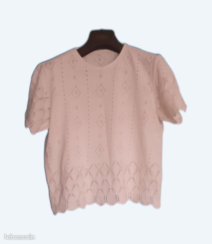 Joli pull blanc T 44 BE (image 1)