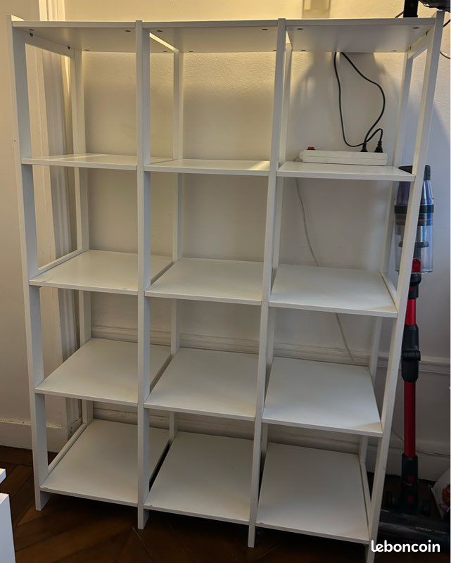 Étagère IKEA KALLAX Blanche (3x4 cases) + 6 Paniers de rangement inclus (image 5)