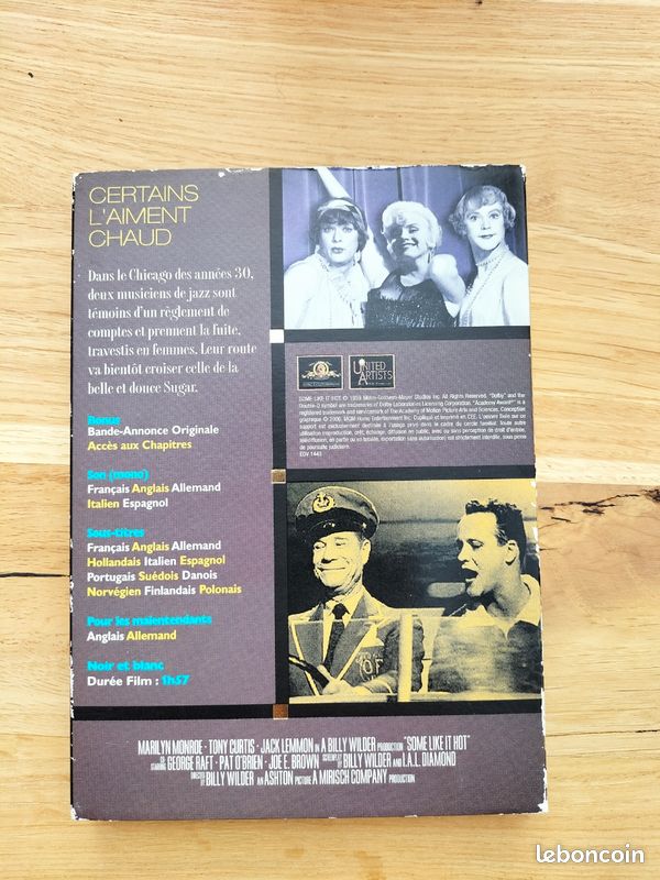 DVD Marilyn Monroe Certains l'aiment chaud (image 2)