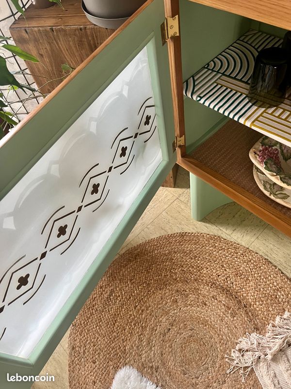 🌺🌸 Mobiliers Uniques - Enfilade, buffet bas "MADO" vintage - Art déco (image 11)