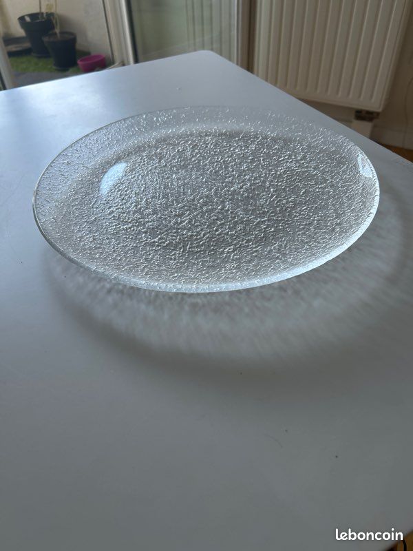 Plat rond verre (image 1)