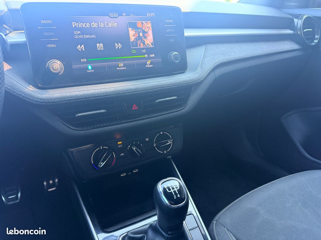 SKODA FABIA 1.0 TSI 95 CH SPORT EDITION + CAMERA DE RECUL + CARPLAy (image 8)