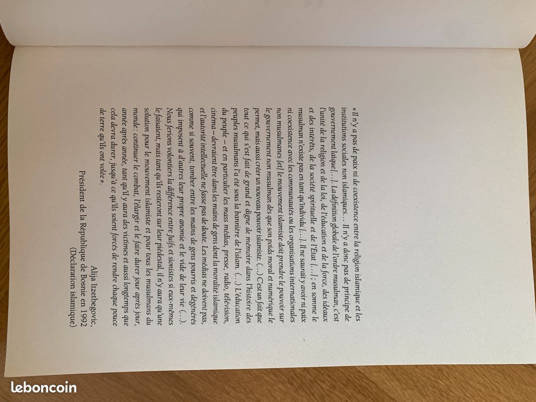 Livre ''Considérations inconvenantes sur l'école, l'islam et l'histoire en France à l'heure de la mondialisation'', B.Riondel 2015 (image 7)