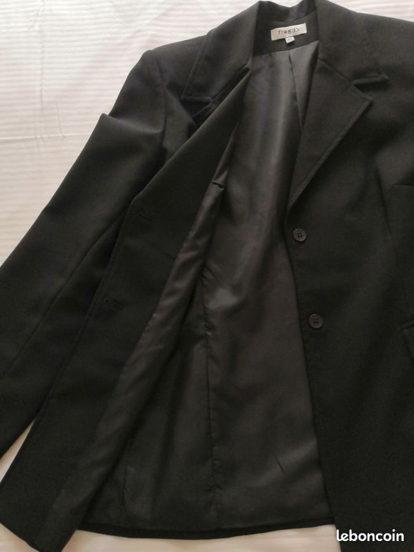 Tailleur jupe noir FROGGY Taille 40 (image 8)