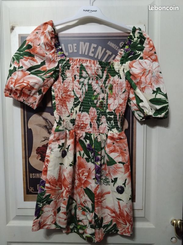 Robe courte H&M taille 36 bohème fleurie cété (image 2)