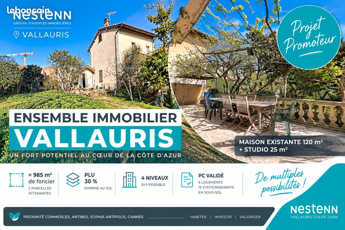 Maison 5 pièces 120 m² · à Vallauris · 120 m² · 739 000 €