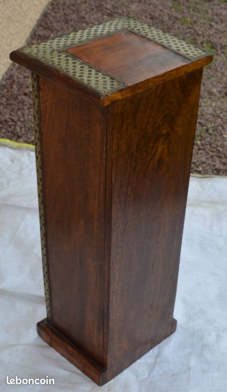 Petit meuble range cd en bois massif (image 3)