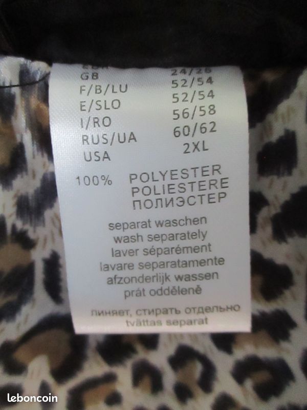 Veste noire taille 52/54 FOUR SEASONS (image 2)