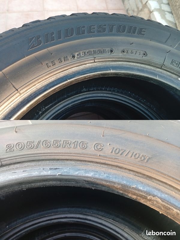 Pneus Bridgestone Duravis renforcés / 205/65/R16C 107/105T (image 2)