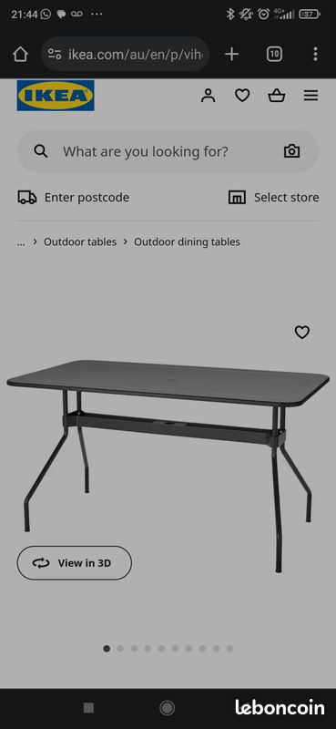 Viholmen table chaises ikea (image 3)