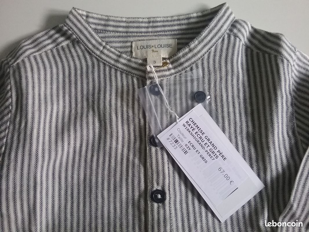 Chemise neuve garçon LOUIS LOUISE 3A (image 2)