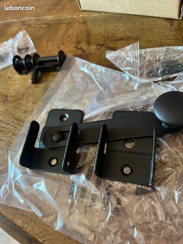 Loquet verrou enclos portail fermeture neuf avec emballage noir parfait état (image 6)