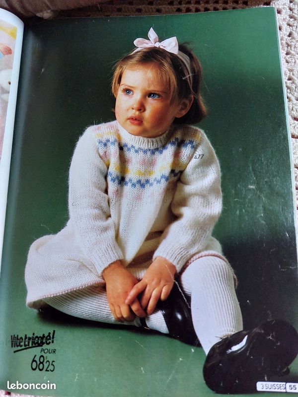 Catalogue Ancien De Laine Tricot Sélection 185 – Modèles Enfants Et Adultes, Année 1992