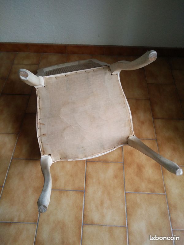 Ensemble / lot de 6 chaises de style Régence / Louis XV de qualité (image 6)