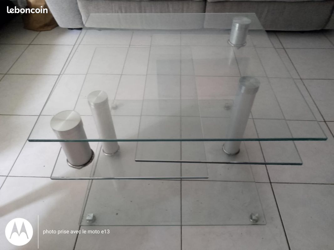 Table basse en verre amovible (image 2)