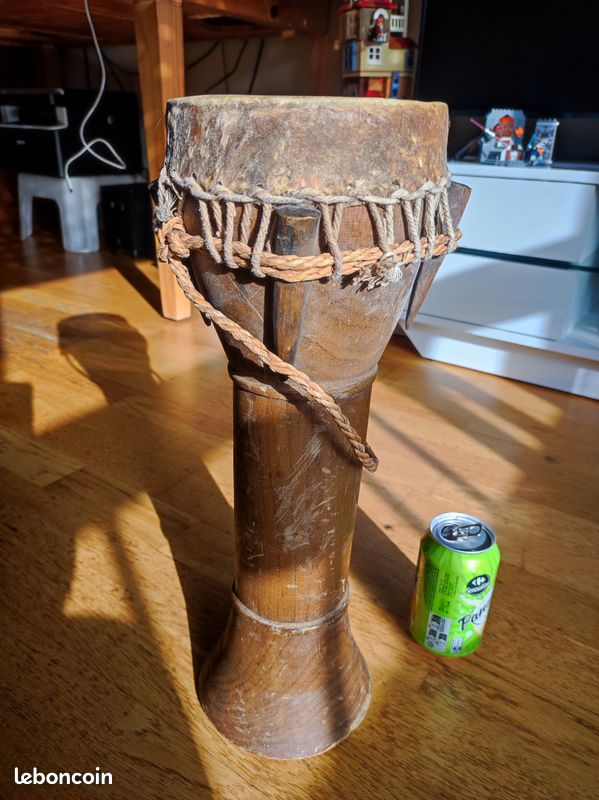 Djumbe artisanal bois 44cm (image 11)