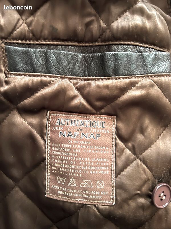 Veste en cuir Naf Naf (image 15)