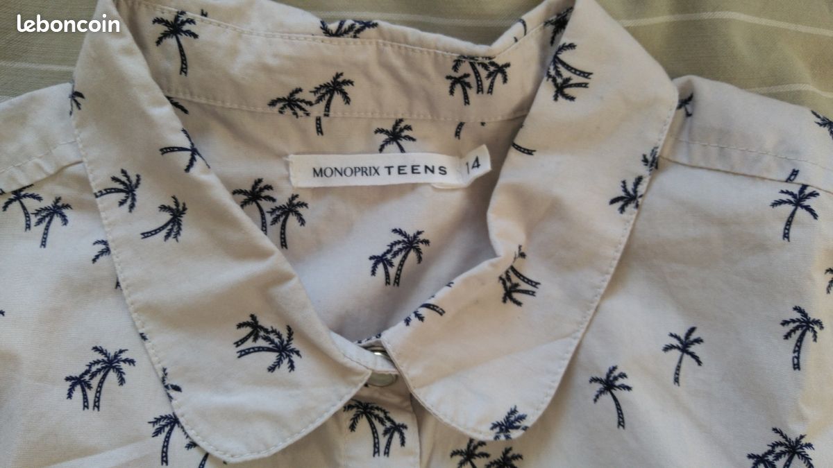 Chemisier sans manches beige Monoprix Teen 14 ans (image 3)
