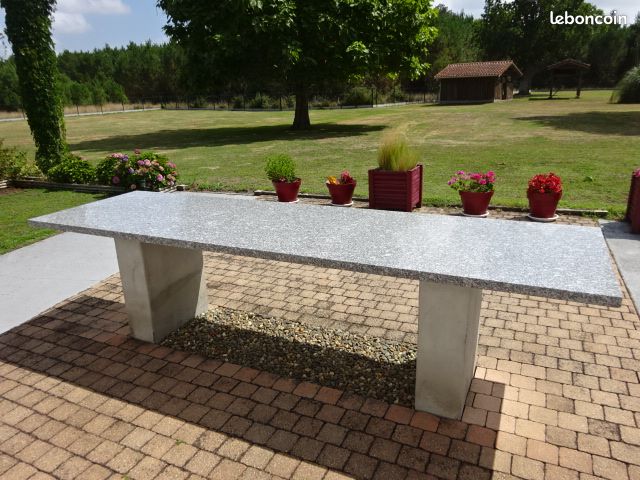 Plateau de table jardin, îlot, plan de travail en Granit 3 mètres (image 3)