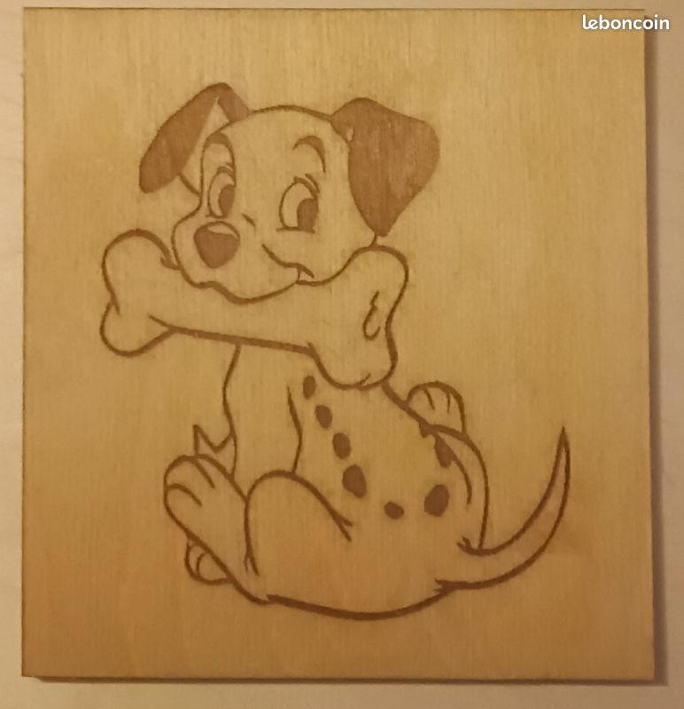 Gravure dalmatien (14.5cm/15.5cm) (image 1)