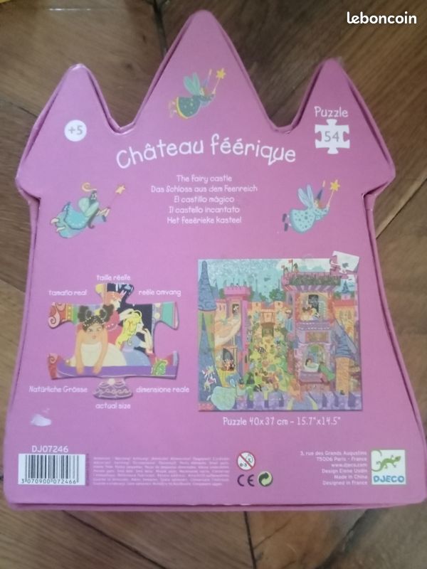 Puzzle Château féérique 54 pièces Djeco (image 2)