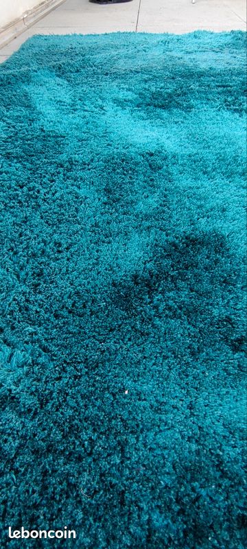Grand tapis bleu turquoise (image 2)