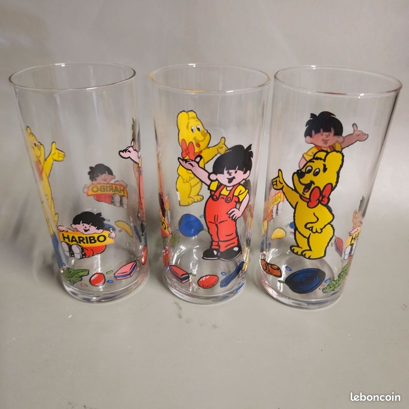 Service à orangeade Haribo vintage / carafe et 3 verres (image 2)