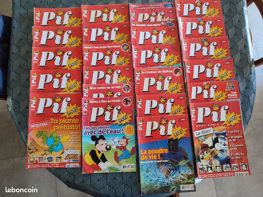 Lot de 23 Pif Gadget (sans gadgets) (image 1)