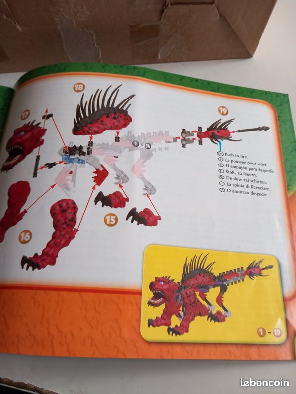 Jeu de construction rétro K'NEX Alive - Shredding Manticore (Réf 11039) - 100% Complet avec Boîte et Notice Tbe (image 14)