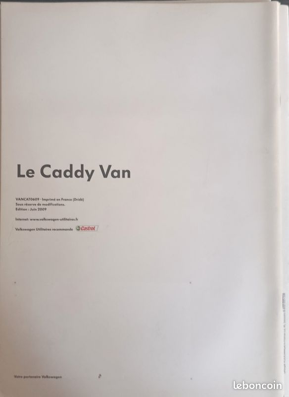 Lot 5 catalogues brochures Volkswagen caddy 2004/2009 #239 (image 9)