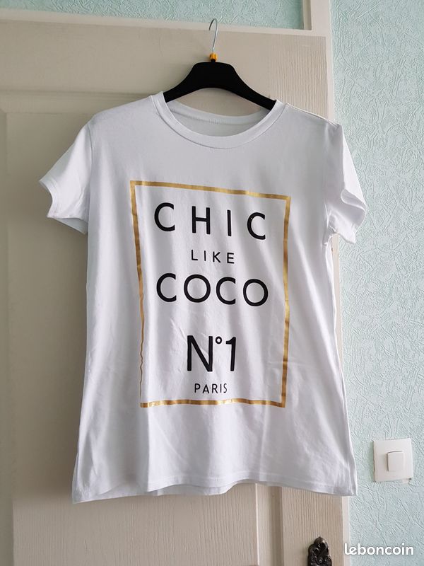 T shirt femme taille m blanc (image 1)