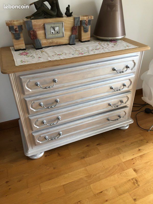 Jolie commode 4 tiroirs relookee (image 1)